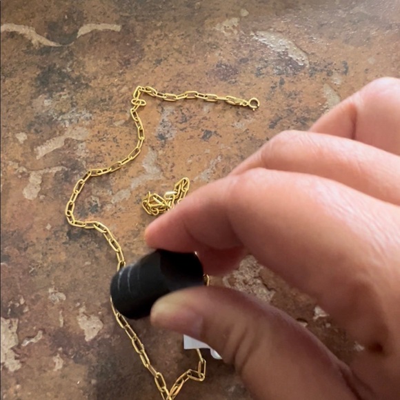 🚫SOLD🚫 REAL Saudi 18K Gold Paperclip Necklace 19.5” - Picture 7 of 7